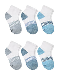 Hanes Absolute Active Boys' No-Show Socks Pack, 6-Pack, Heel Shield, Moisture-Wicking