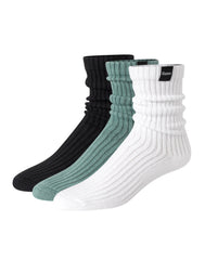 Hanes Originals Men's Crew Socks Pack, 3 Pairs, SuperSoft Slouch