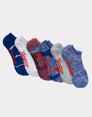 Hanes Originals Men's No Show Socks, Moisture Wicking, 6-Pairs