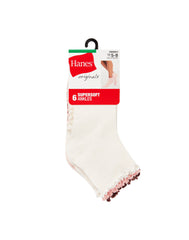 Hanes Originals Women's SuperSoft Ankle Socks, 6-Pairs
