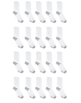 Hanes Men's Cushioned Crew Socks Pack, 20 Pairs, Lightweight, Moisture Wicking