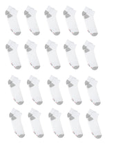 Hanes Men's Cushioned Ankle Socks Pack, 20 Pairs, Moisture Wicking