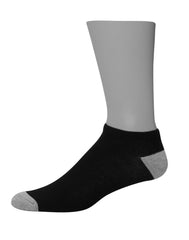 Hanes Men's Cushioned No Show Socks Pack, 20 Pairs, Moisture Wicking