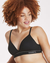 Hanes Originals Women's Seamless Rib Contour Bralette