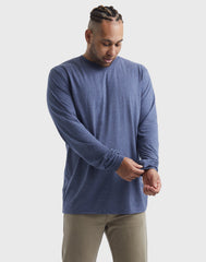 Hanes Originals Men's Tri-Blend Long Sleeve T-Shirt (Big & Tall Sizes)