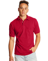Hanes EcoSmart Men's Pocket Polo Shirt, 2-Pack