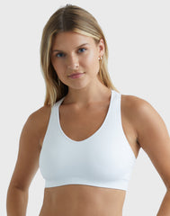 Hanes Sport Women's Seamless Racerback Sports Bra, 3-Pack