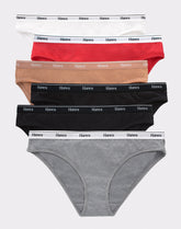 Hanes Originals Women's Bikini Underwear, Breathable Stretch Cotton, 6-Pack