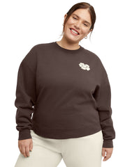 Hanes Originals Women's Fleece Sweatshirt, Good Days Ahead (Plus Size)
