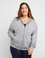 Hanes Originals Women's Fleece Zip-Up Hoodie (Plus Size)