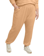 Hanes Originals Women's Soft Brushed Fleece Joggers, 30" (Plus Size)