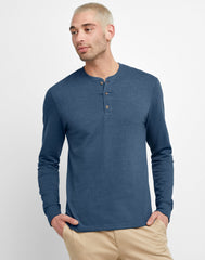 Hanes Originals Men's Textured French Terry Henley