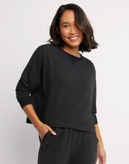 Hanes Originals Women's Soft Brushed Crop Sweatshirt