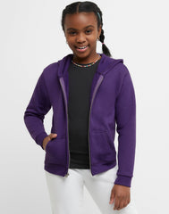 Hanes EcoSmart Girls' Full-Zip Hoodie