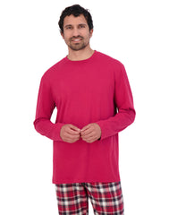 Hanes Men's Flannel Pajama Set, Cotton Blend