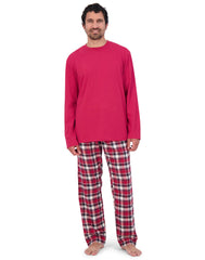 Hanes Men's Flannel Pajama Set, Cotton Blend