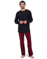 Hanes Men's Fleece Pajama Set, X-Temp