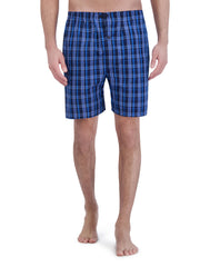 Hanes Men's Pajama Shorts Set, Woven Cotton Blend