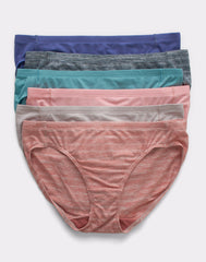 Hanes Pure Comfort Women’s Microfiber Bikini, 6-Pack
