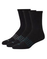 Hanes Absolute Active Men's Cushioned Crew Socks, Shoe Sizes 6-12, 3-Pairs