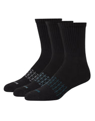 Hanes Absolute Active Men's Cushioned Crew Socks, Shoe Sizes 6-12, 3-Pairs