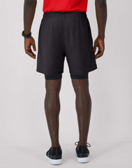 Hanes Moves Men's 2-in-1 Gym Shorts, 5" Inseam