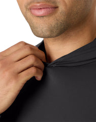 Hanes Moves Men’s Hooded Long-Sleeve T-Shirt, Moisture-Wicking