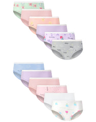 Hanes Core Cotton Toddler Girls' Underwear Briefs Pack, 12-Pack, 100% Cotton