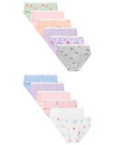 Hanes Core Cotton Toddler Girls' Underwear Briefs Pack, 12-Pack, 100% Cotton