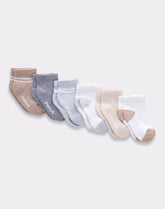 Hanes Pure Comfort Infant/Toddler Boys' Ankle Socks, Organic Cotton, 6-Pairs
