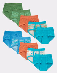 Hanes Pure Comfort Toddler Boys' Cotton Brief Underwear, 10-Pack