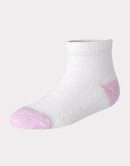 Hanes Pure Comfort Infant/Toddler Girls' Ankle Socks, Organic Cotton, 6-Pairs