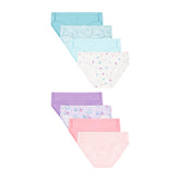 Hanes Pure Comfort Toddler Girls' Underwear Hipsters, 8-Pack, Organic Cotton