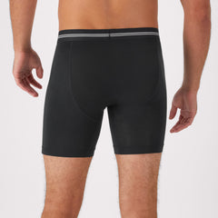 Hanes Perfect Flex Men's Boxer Brief Underwear, Lightweight & Breathable, Black, 1-Pack