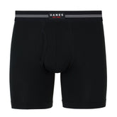 Hanes Perfect Flex Men's Boxer Brief Underwear, Lightweight & Breathable, Black, 1-Pack