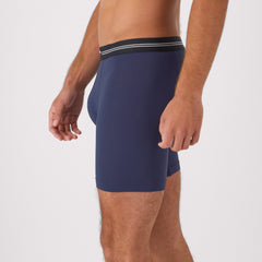 Hanes Perfect Flex Men's Boxer Brief Underwear, Lightweight & Breathable, Navy, 1-Pack