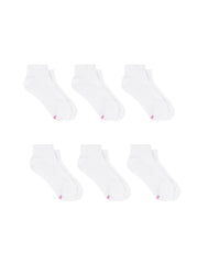 Hanes Moves Women's Ankle Socks, X-Temp, Shoe Sizes 8-10, 6-Pairs