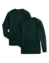 Hanes Beefy-T Unisex Long-Sleeve T-Shirt, Value 2-Pack