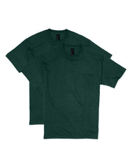 Hanes Beefy-T Unisex Pocket T-Shirt, Value 2-Pack