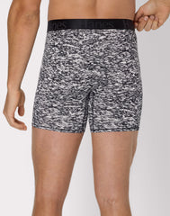 Hanes Originals Men's SuperSoft Boxer Brief Underwear, Viscose from Bamboo, Black/Grey/Print, 3-Pack