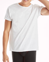Hanes Men's Cotton Undershirt Super Value Pack, Moisture-Wicking, White, 10-pack
