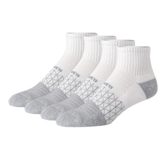 Hanes Absolute Comfort Men's Ankle Socks Pack, 4-Pair Pack, Cushioned Moisture-Wicking Seamless Toe Pack