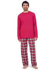 Hanes Men's Flannel Pajama Set, Cotton Blend