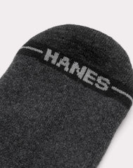 Hanes Double Tough Men's Low Cut Socks, Max Cushion, Shoe Sizes 12-14, 6-Pairs