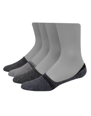 Hanes Men's Cushioned Liner No-Show Socks, 4-Pack