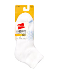 Hanes Absolute Run Women's Ankle Socks, 3-Pairs