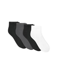 Hanes Moves Men's Ankle Socks Pack, 4-Pair Pack, 360 Stretch, Lightweight, Moisture Wicking