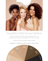 Hanes Perfect Nudes Run Resistant Tummy Control Girl Short Hosiery