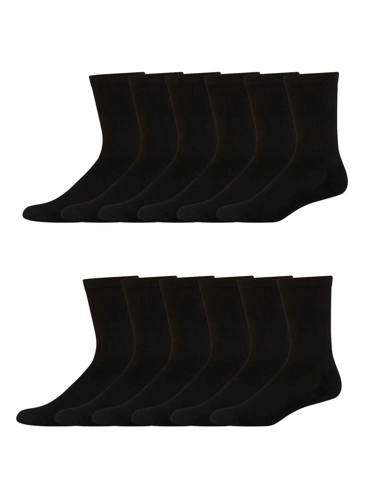 Hanes Men's FreshIQ X-Temp Active Cool Big and Tall Crew Socks 12-Pack