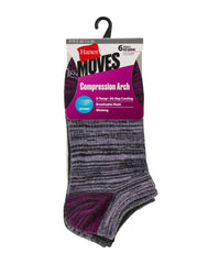 Hanes Women's Lightweight Performance No Show Socks, 6-Pairs
